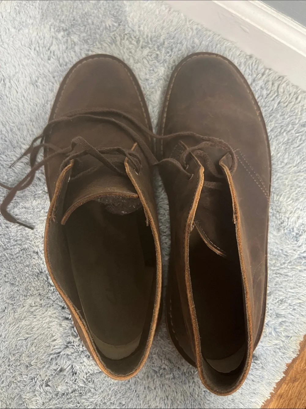Clark’s Brown Leather Lace Up Boots Size 11